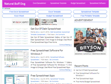 Tablet Screenshot of naturalbuffdog.com